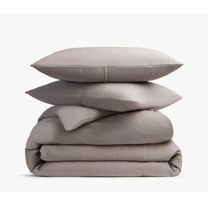 Parachute Windowpane Gauze Duvet Cover Set